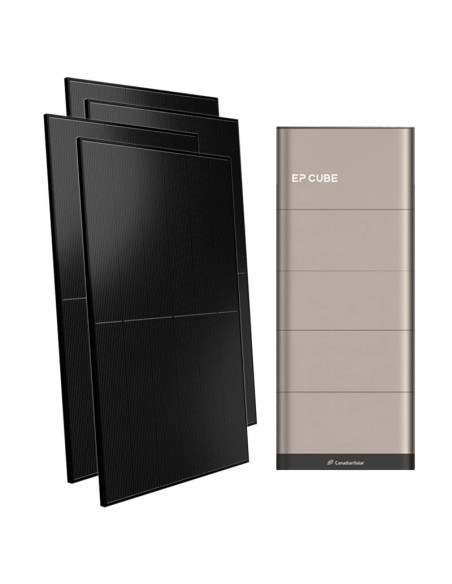 Monofase: vendita all'ingrosso Kit fotovoltaico monofase 6000W inverter 6kW EP CUBE batteria al litio 15kWh CanadianSolar