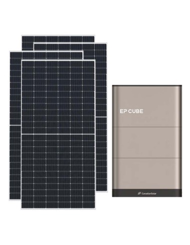 Monofase: vendita all'ingrosso Kit fotovoltaico monofase 7020W inverter 6kW EP CUBE batteria al litio 5kWh CanadianSolar