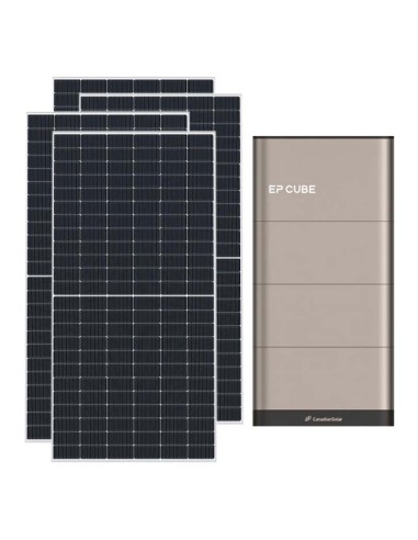Monofase: vendita all'ingrosso Kit fotovoltaico monofase 7020W inverter 6kW EP CUBE batteria al litio 10kWh CanadianSolar
