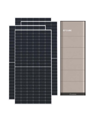 Monofase: vendita all'ingrosso Kit fotovoltaico monofase 7020W inverter 6kW EP CUBE batteria al litio 20kWh CanadianSolar
