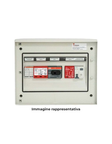Quadro total box AC/DC trifase 4 stringhe 1000V 25A Icierre