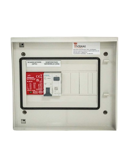Quadri elettrici: vendita all'ingrosso Quadro AC monofase 3/5kW 25A 230V Icierre
