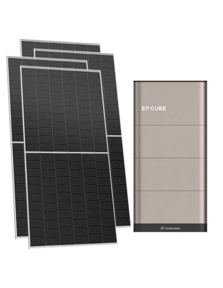 6200W single phase photovoltaic kit 6kW EP CUBE inverter 10kWh CanadianSolar lithium battery