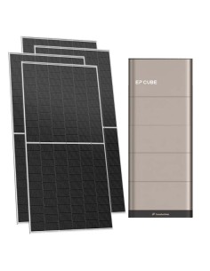 Monofase: vendita all'ingrosso Kit fotovoltaico monofase 6200W inverter 6kW EP CUBE batteria al litio 15kWh CanadianSolar