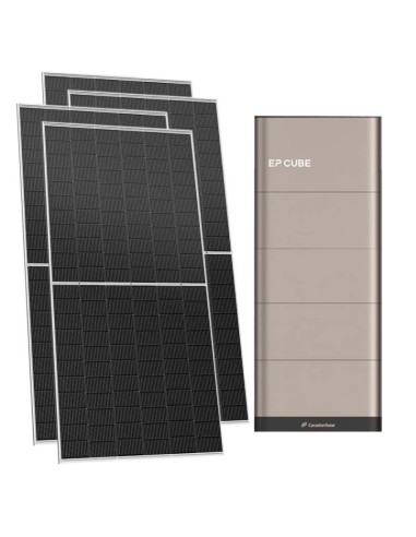Monofase: vendita all'ingrosso Kit fotovoltaico monofase 6200W inverter 6kW EP CUBE batteria al litio 15kWh CanadianSolar