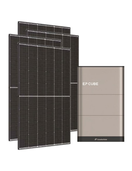 7280W single phase photovoltaic kit 6kW EP CUBE inverter 5kWh CanadianSolar lithium battery
