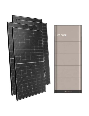 Monofase: vendita all'ingrosso Kit fotovoltaico monofase 7000W inverter 6kW EP CUBE batteria al litio 15kWh CanadianSolar
