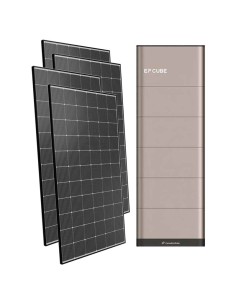 Monofase: vendita all'ingrosso Kit fotovoltaico monofase 6060W inverter 6kW EP CUBE batteria al litio 20kWh CanadianSolar