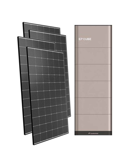 Monofase: vendita all'ingrosso Kit fotovoltaico monofase 6060W inverter 6kW EP CUBE batteria al litio 20kWh CanadianSolar