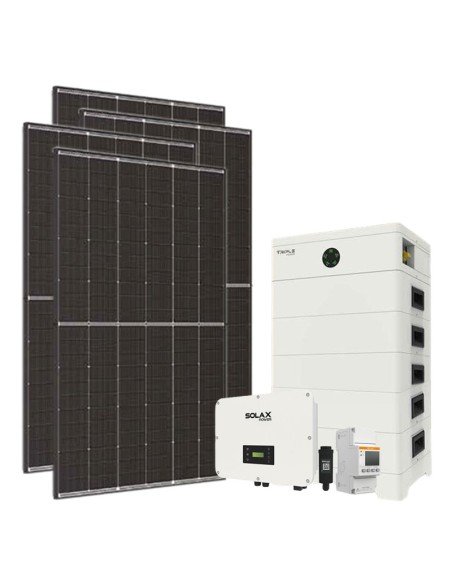 Trifase: vendita all'ingrosso Kit fotovoltaico trifase 20400W inverter 20kW batteria al litio 18kWh TP-HS36 Solax Power