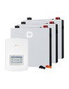 Sistema di accumulo monofase inverter 5kW Solis batteria al litio 15.36kWh Dyness DL5.0C PRO