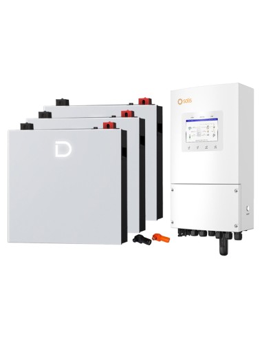 Sistema di accumulo monofase inverter 6kW Solis LV batteria al litio 15.36kWh Dyness DL5.0C PRO