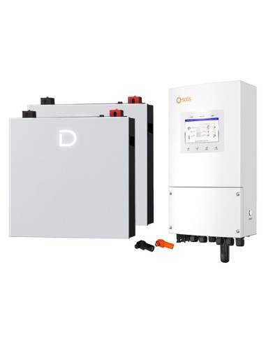 Sistema di accumulo monofase inverter 8kW Solis LV batteria al litio 10.24kWh Dyness DL5.0C PRO