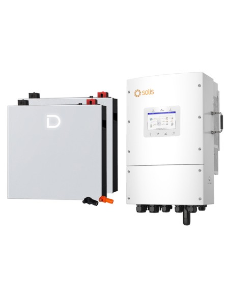 Solis con Dyness: vendita all'ingrosso Sistema di accumulo trifase inverter 10kW Solis batteria al litio 10.24kWh Dyness DL5....