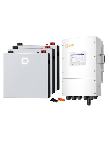 Solis con Dyness: vendita all'ingrosso Sistema di accumulo trifase inverter 10kW Solis batteria al litio 15.36kWh Dyness DL5....