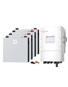 Solis con Dyness: vendita all'ingrosso Sistema di accumulo trifase inverter 15kW Solis batteria al litio 20.48kWh Dyness DL5....