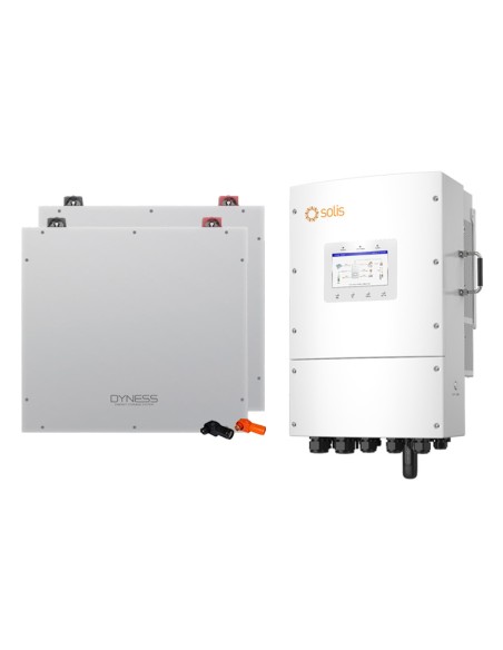 Three-phase storage system 8kW Solis inverter 10.24kWh Dyness DL5.0C lithium battery