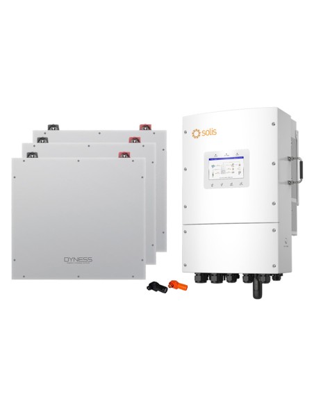 Three-phase storage system 15kW Solis inverter 15.36kWh Dyness DL5.0C lithium battery