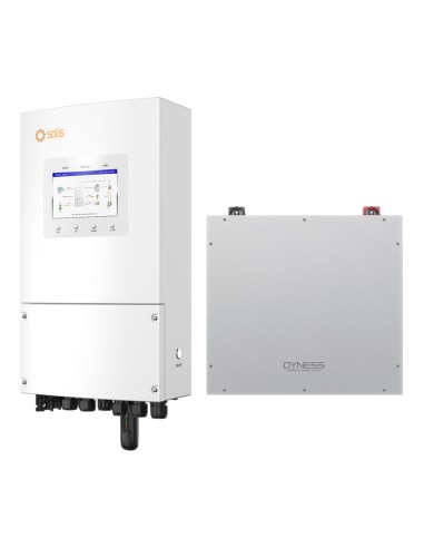 Single-phase storage system 3.6kW Solis inverter 5.12kWh Dyness DL5.0C lithium battery