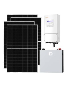Monofase: vendita all'ingrosso Kit fotovoltaico monofase 5460W inverter 5kW Solis LV batteria al litio 5.12kWh Dyness DL5.0C PRO