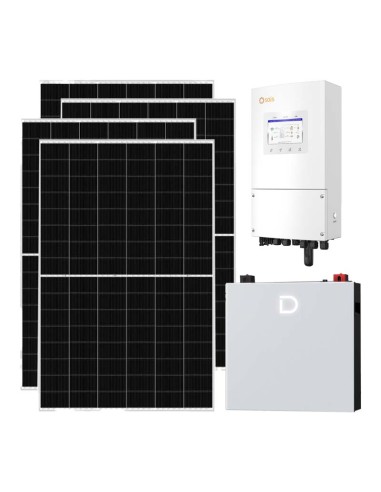 Single-phase photovoltaic kit 5460W 5kW Solis LV inverter 5.12kWh lithium battery Dyness DL5.0C PRO