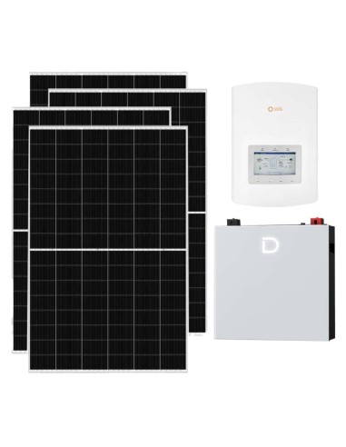 Single-phase photovoltaic kit 4095W 3.6kW Solis inverter 5.12kWh lithium battery Dyness DL5.0C PRO