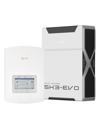 Solis con Weco: vendita all'ingrosso Sistema di accumulo monofase inverter 3.6kW Solis batteria al litio 5.22kWh Weco EVO 5k3