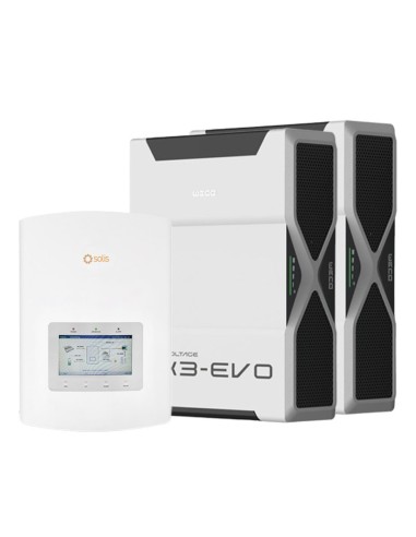 Solis con Weco: vendita all'ingrosso Sistema di accumulo monofase inverter 4.6kW Solis batteria al litio 10.44kWh Weco EVO 5k3