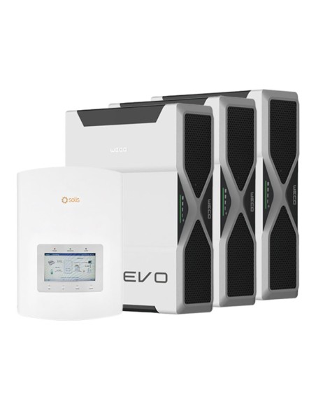 Solis con Weco: vendita all'ingrosso Sistema di accumulo monofase inverter 6kW Solis batteria al litio 15.66kWh Weco EVO 5k3