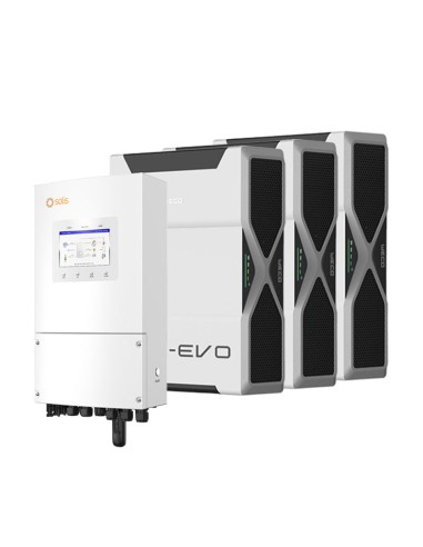 Single-phase storage system 6kW LV Solis inverter 15.66kWh Weco EVO 5k3 lithium battery