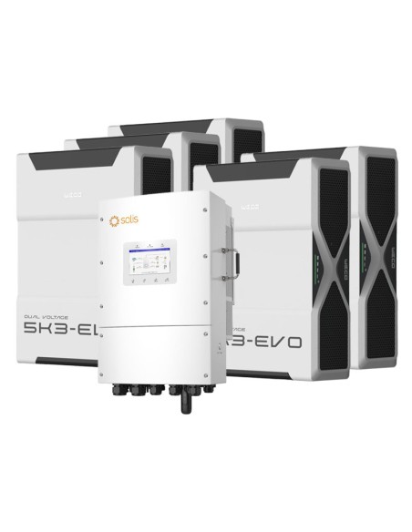 Solis con Weco: vendita all'ingrosso Sistema di accumulo trifase inverter 10kW Solis LV batteria al litio 26.1kWh Weco EVO 5k3