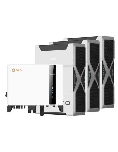 Three-phase storage system 5kW Solis inverter 15.66kWh Weco EVO 5k3 lithium battery