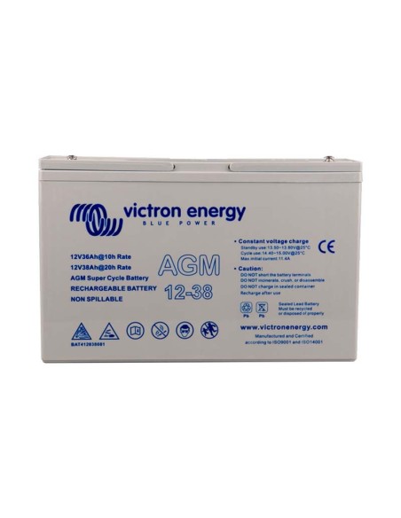 Victron Energy: vendita all'ingrosso Batteria 38Ah 12V AGM Super Cycle Victron Energy - BAT412038081