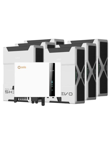 Solis con Weco: vendita all'ingrosso Sistema di accumulo trifase inverter 6kW Solis batteria al litio 31.32kWh Weco EVO 5k3