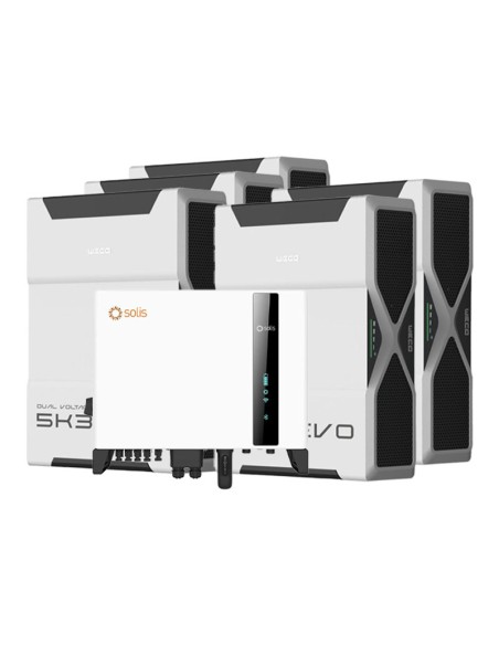 Solis con Weco: vendita all'ingrosso Sistema di accumulo trifase inverter 8kW Solis batteria al litio 26.1kWh Weco EVO 5k3