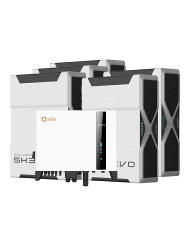Three-phase storage system 10kW Solis inverter 26.1kWh Weco EVO 5k3 lithium battery