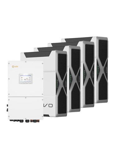 Three-phase storage system 30kW Solis inverter 20.88kWh Weco EVO 5k3 lithium battery
