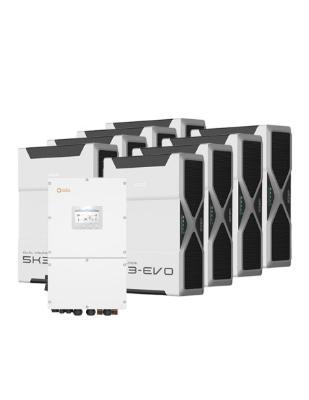 Three-phase storage system 40kW Solis inverter 41.76kWh Weco EVO 5k3 lithium battery