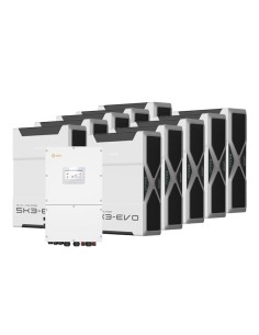 Sistema di accumulo trifase inverter 50kW Solis batteria al litio 52.2kWh Weco EVO 5k3