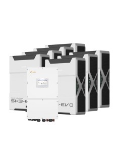 Three-phase storage system 60kW Solis inverter 36.54kWh Weco EVO 5k3 lithium battery