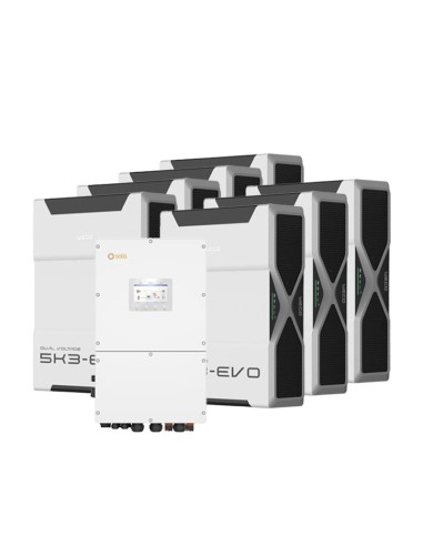 Sistema di accumulo trifase inverter 60kW Solis batteria al litio 36.54kWh Weco EVO 5k3
