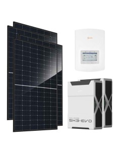 Monofase: vendita all'ingrosso Kit fotovoltaico monofase 4600W inverter 4.6kW Solis litio 10.44kWh Weco EVO 5k3