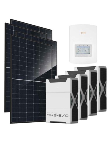 Single-phase photovoltaic kit 5520W 5kW Solis inverter 20.88kWh Weco EVO 5k3 lithium battery
