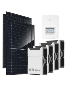 Monofase: vendita all'ingrosso Kit fotovoltaico monofase 6440W inverter 6kW Solis litio 20.88kWh Weco EVO 5k3