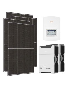 Monofase: vendita all'ingrosso Kit fotovoltaico monofase 3640W inverter 3.6kW Solis litio 10.44kWh Weco EVO 5k3