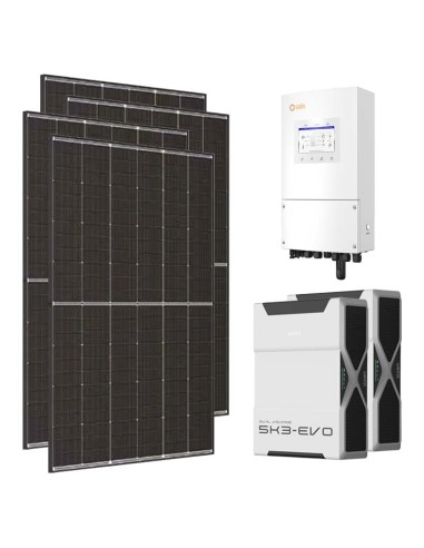 Monofase: vendita all'ingrosso Kit fotovoltaico monofase 8190W inverter 8kW LV Solis litio 10.44kWh Weco EVO 5k3