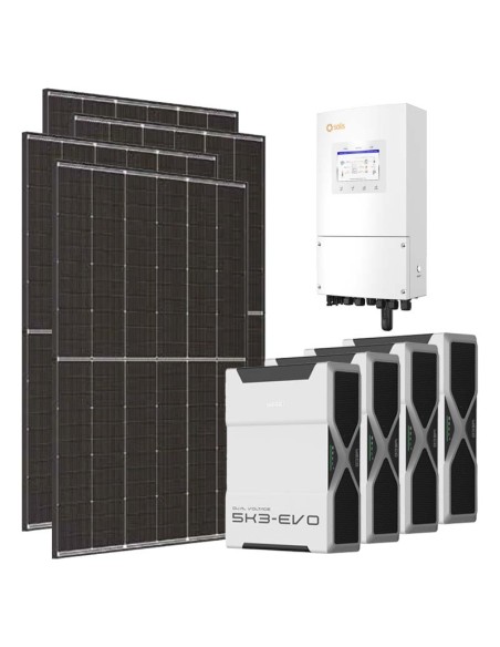 Monofase: vendita all'ingrosso Kit fotovoltaico monofase 8190W inverter 8kW LV Solis litio 20.88kWh Weco EVO 5k3