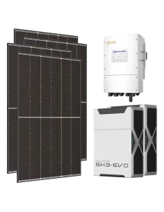 Trifase: vendita all'ingrosso Kit fotovoltaico trifase 12740W inverter 12kW LV Solis litio 10.44kWh Weco EVO 5k3