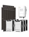 Three-phase photovoltaic kit 12740W 12kW Solis LV inverter 31.32kWh Weco EVO 5k3 lithium battery