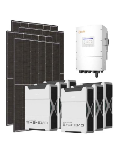 Trifase: vendita all'ingrosso Kit fotovoltaico trifase 15470W inverter 15kW LV Solis litio 31.32kWh Weco EVO 5k3